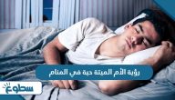 تفسير رؤية الأم الميتة حية في المنام تفسير رؤية الأم الميتة حية في المنام