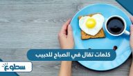 كلمات تقال في الصباح للحبيب كلمات تقال في الصباح للحبيب