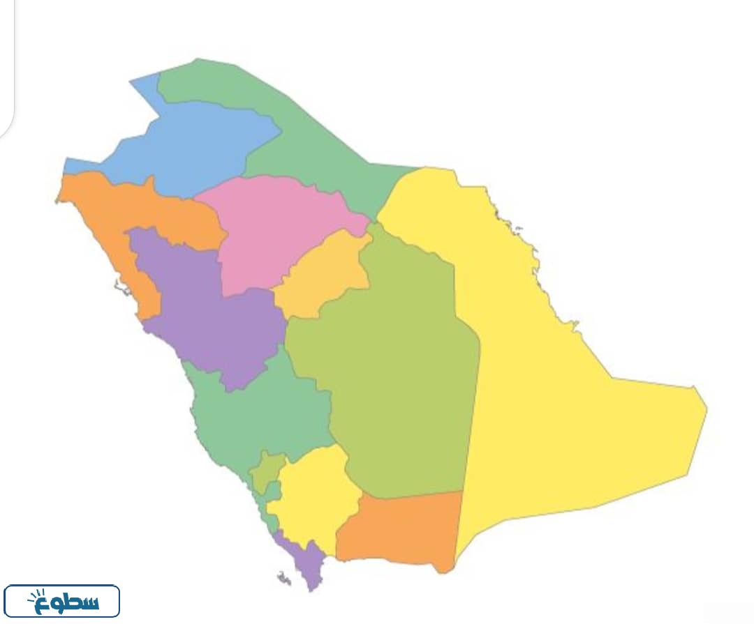خريطة المملكة العربية السعودية صماء