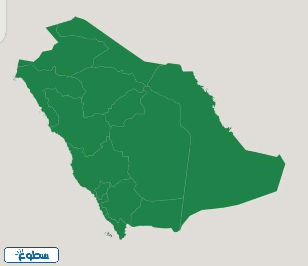 خريطة المملكة العربية السعودية صماء