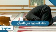 دعاء السجود في القرآن دعاء السجود في القرآن