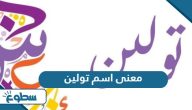معنى اسم تولين