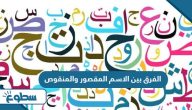 الفرق بين الاسم المقصور والمنقوص الفرق بين الاسم المقصور والمنقوص