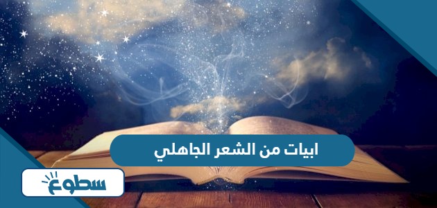 ابيات من الشعر الجاهلي