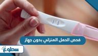 طرق فحص الحمل المنزلي بدون جهاز طرق فحص الحمل المنزلي بدون جهاز