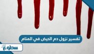 تفسير نزول دم الحيض في المنام تفسير نزول دم الحيض في المنام