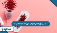 تفسير رؤية دم الحيض في المنام للمتزوجة تفسير رؤية دم الحيض في المنام للمتزوجة