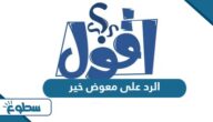 الرد على معوض خير – اذا حد قالي معوض خير وش ارد الرد على معوض خير – اذا حد قالي معوض خير وش ارد