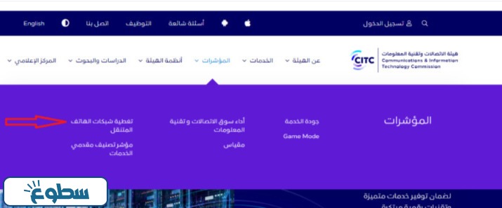 تحديد خيار "تغطية شبكات".